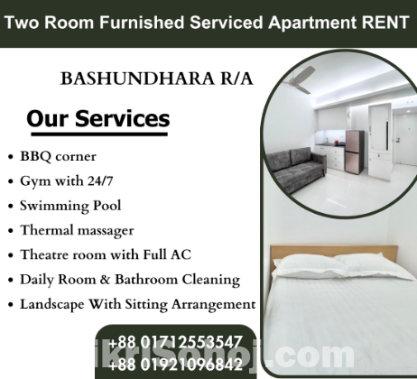 Rent a Furnished Two Room Serviced Apartment